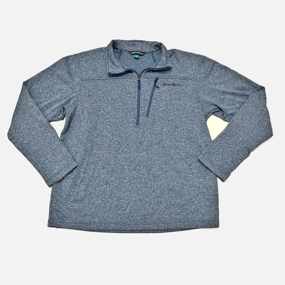 Eddie Bauer Men’s Blue First Accent 1/4 Zip Pullover Sweatshirt Size Large